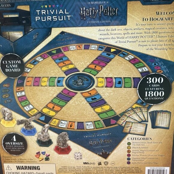 Harry Potter World Of Harry Potter Trivial Pursuit Ultimate Edition NEW USAOPOLY - Picture 4 of 7